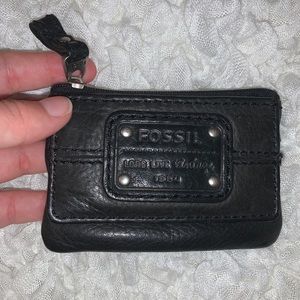 Black Fossil Small Wallet